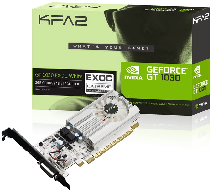 GeForce GT 1030 & Radeon RX 550 Specifications and Comparison