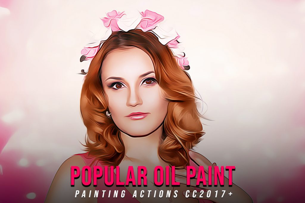 Graphicsmartz 50+ Mega Oil Paint Actions Bundle