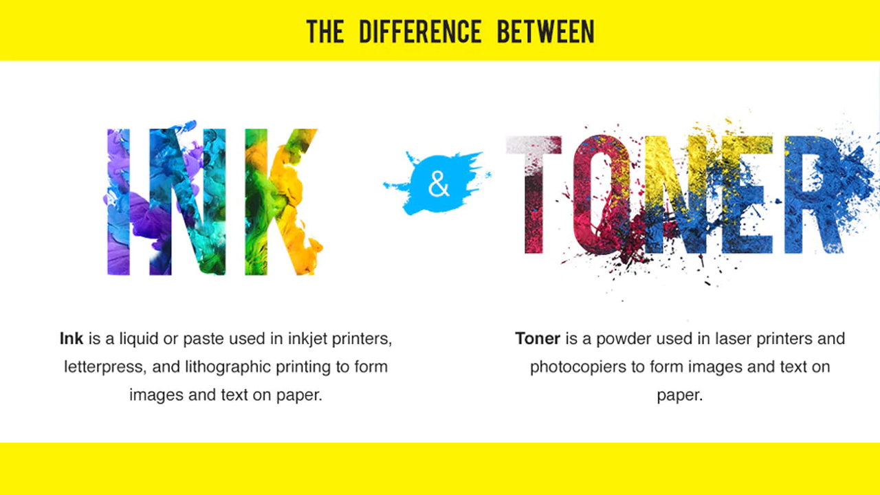 Ink Vs Toner What Is The Difference? Infographic