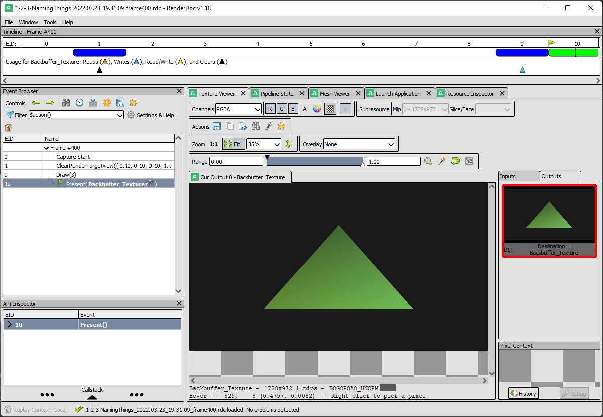 RenderDoc LearnD3D11
