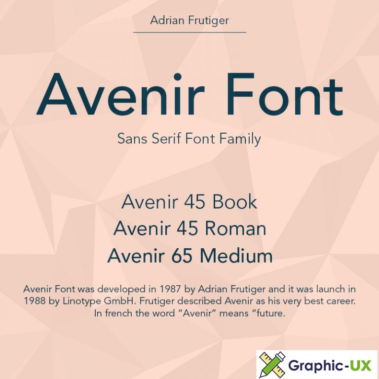Avenir Font Free Download GraphicUX
