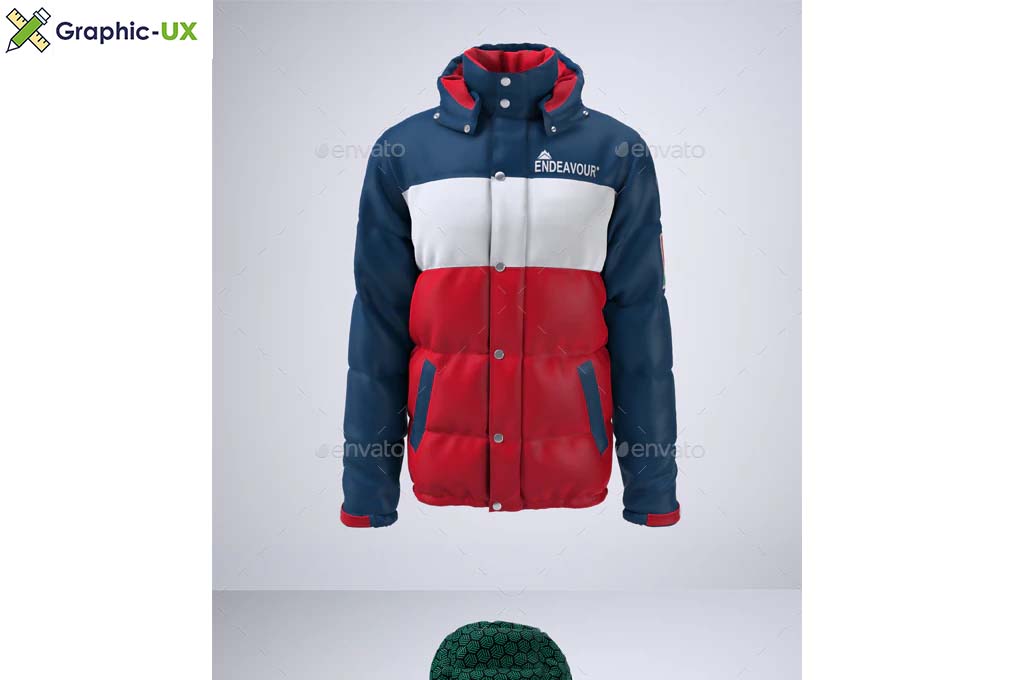 Puffer Jacket Mockup GraphicUX