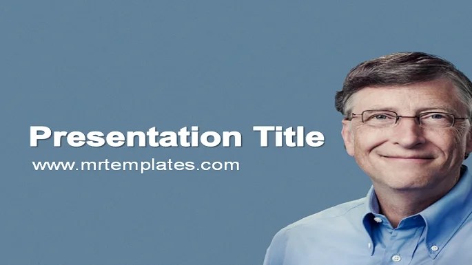 Bill Gates PPT Template GraphicXtreme