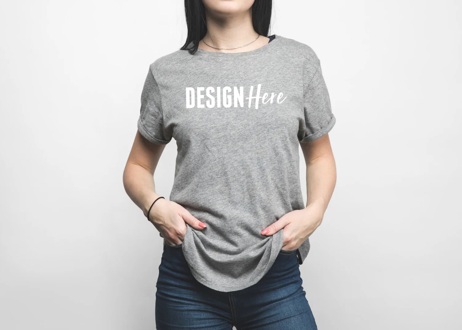 Free Mockups Heather Grey T Shirt Mockup Free Psd