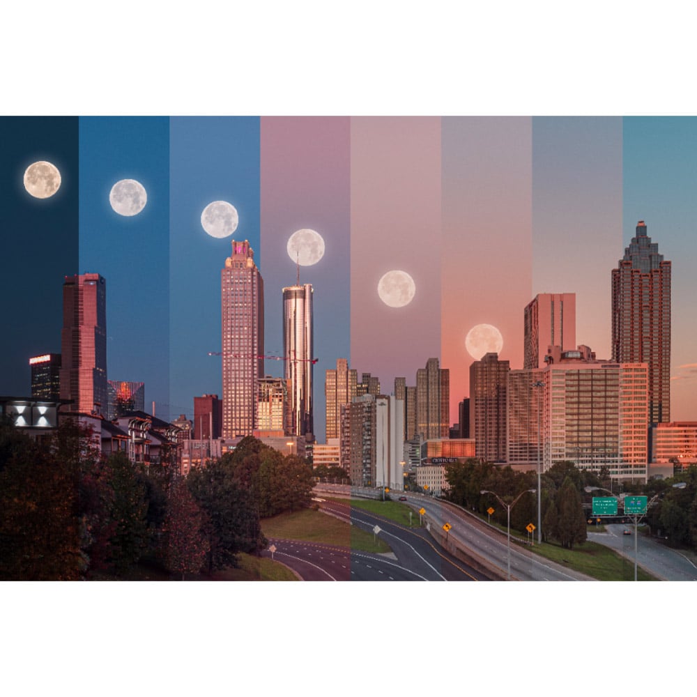 Atlanta Moonset Wall Art home