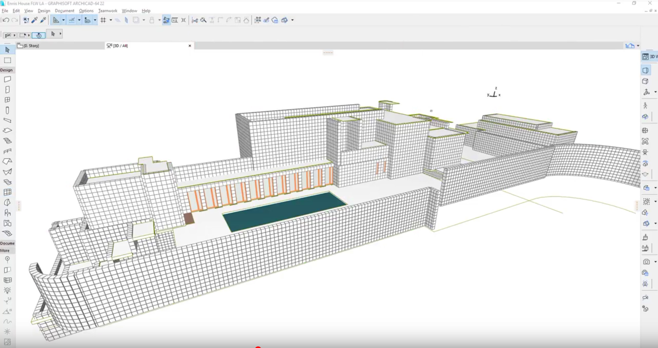 Classics Modeled in Archicad Frank Lloyd Wright's Ennis House