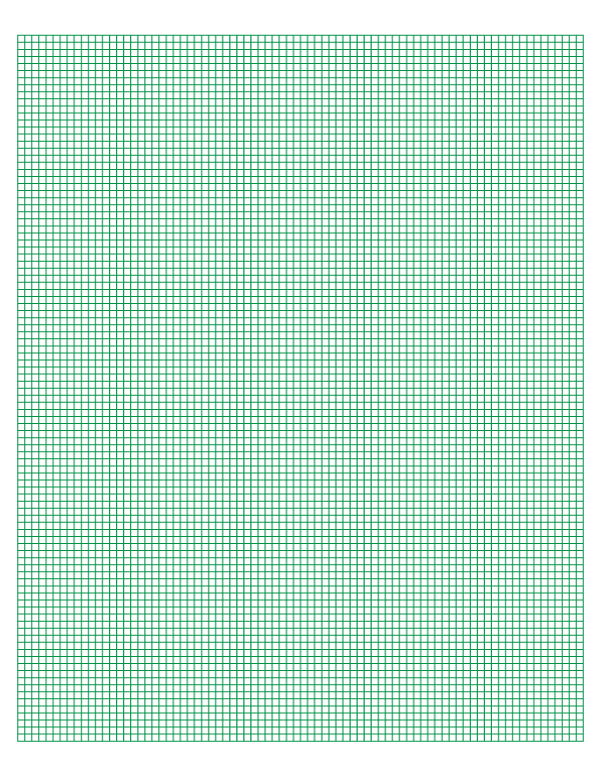 Download Free Printable Green Graph Paper Template