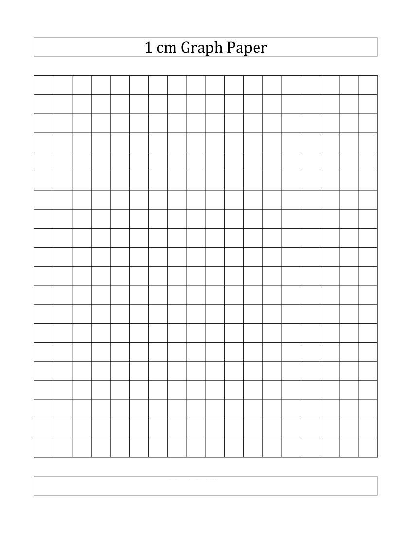 Printable Graph Paper 1Cm