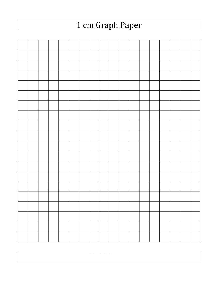 Printable Graph Paper 1 Cm