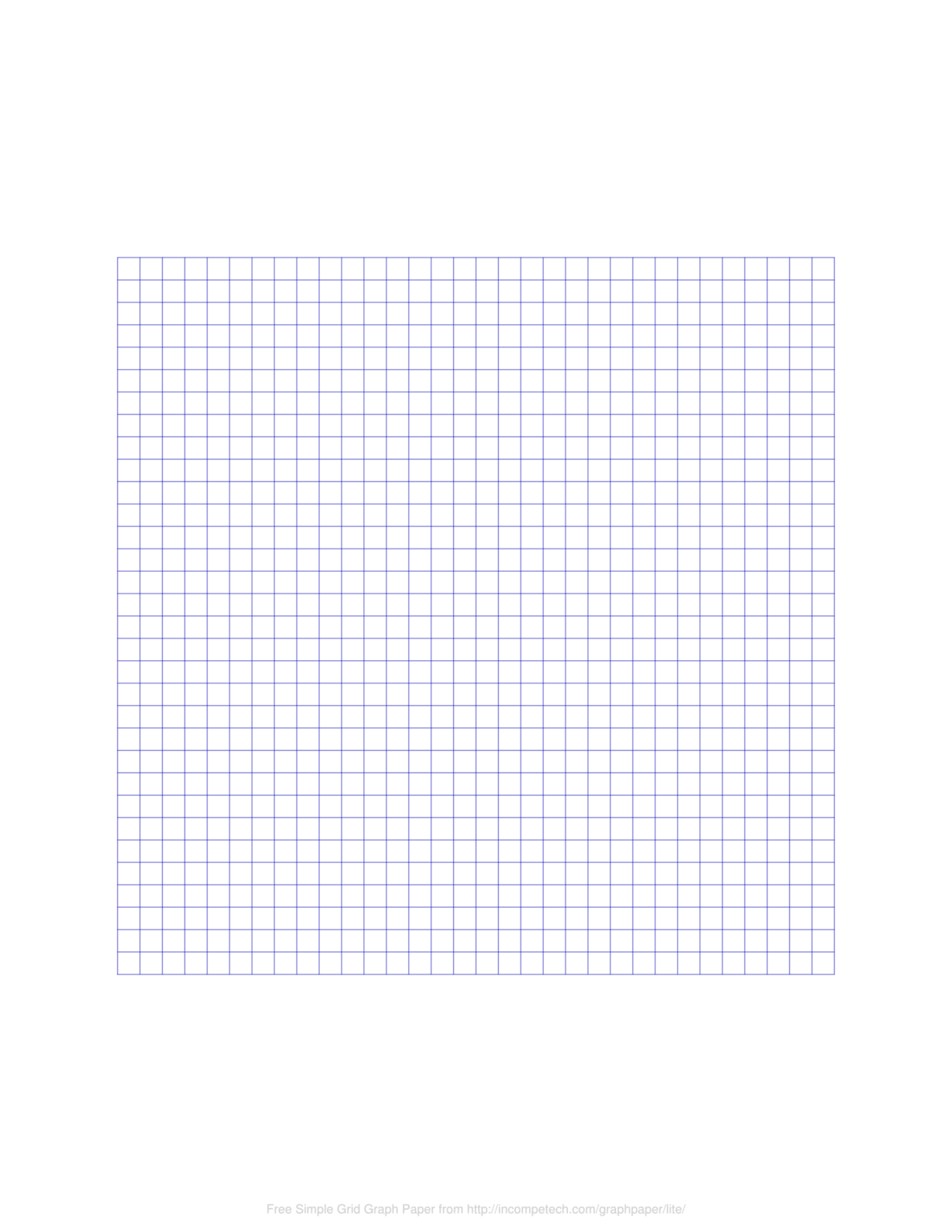 Online Free Printable Blank Graph Paper Template [PDF]