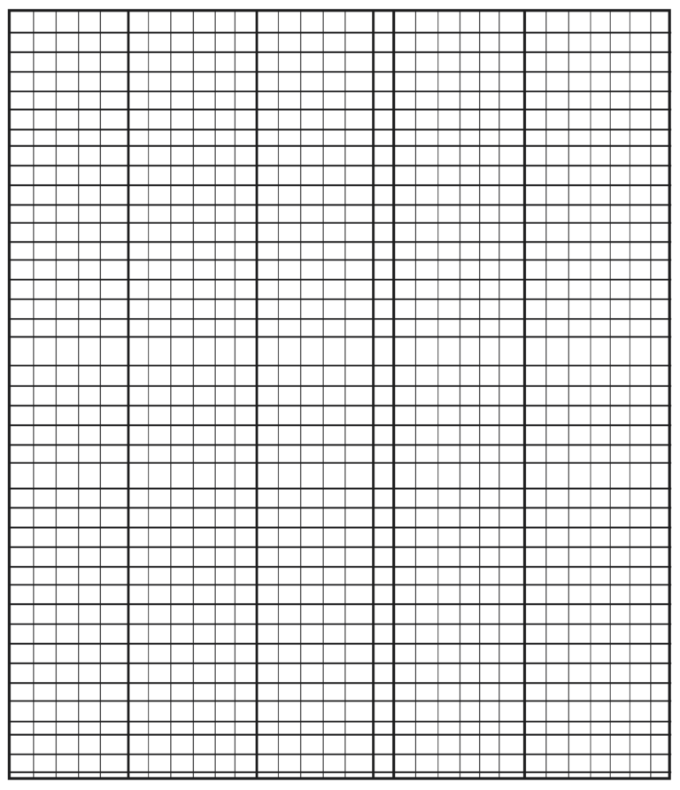 Free Printable Numbered Graph Paper Template [PDF]