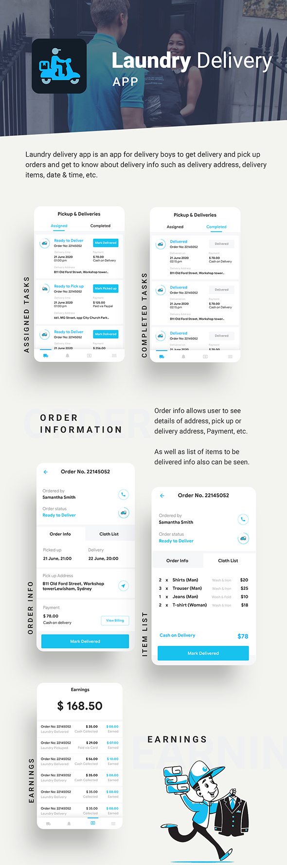 Codemarket Laundry Android App + Laundry iOS App Template