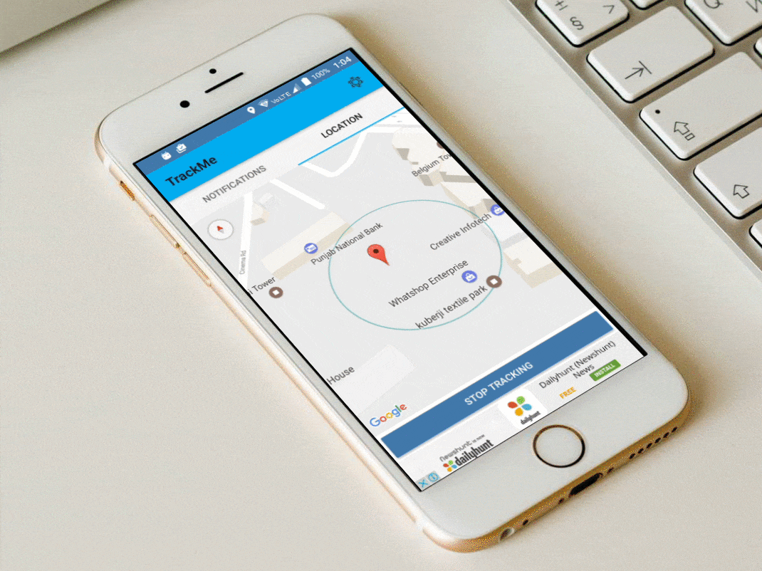 TrackMe, Realtime location tracking system. Firebase, code.market