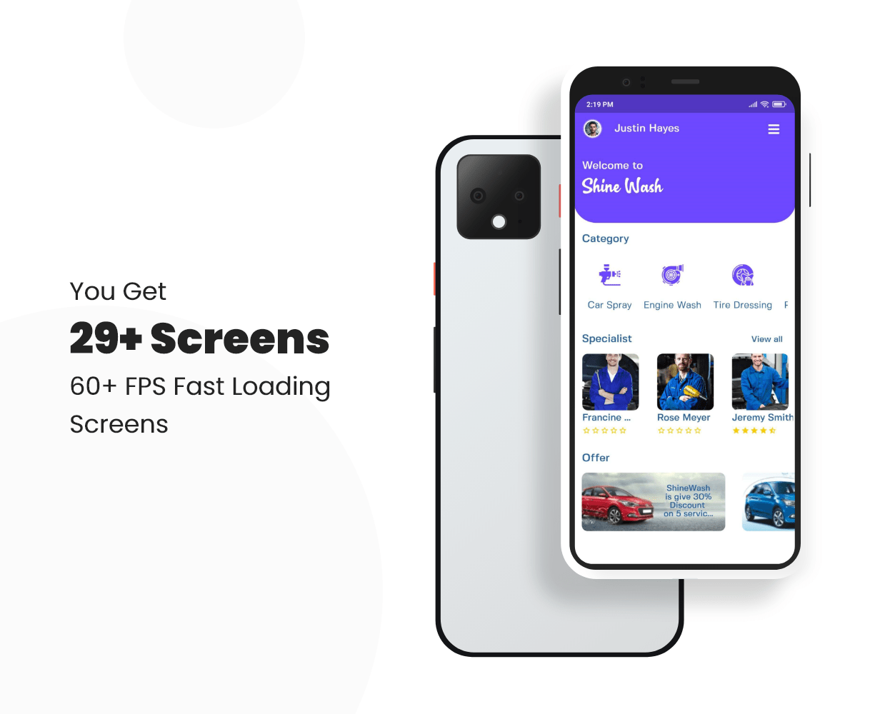 Car Wash Booking System with mobile apps android Ios Flutter code