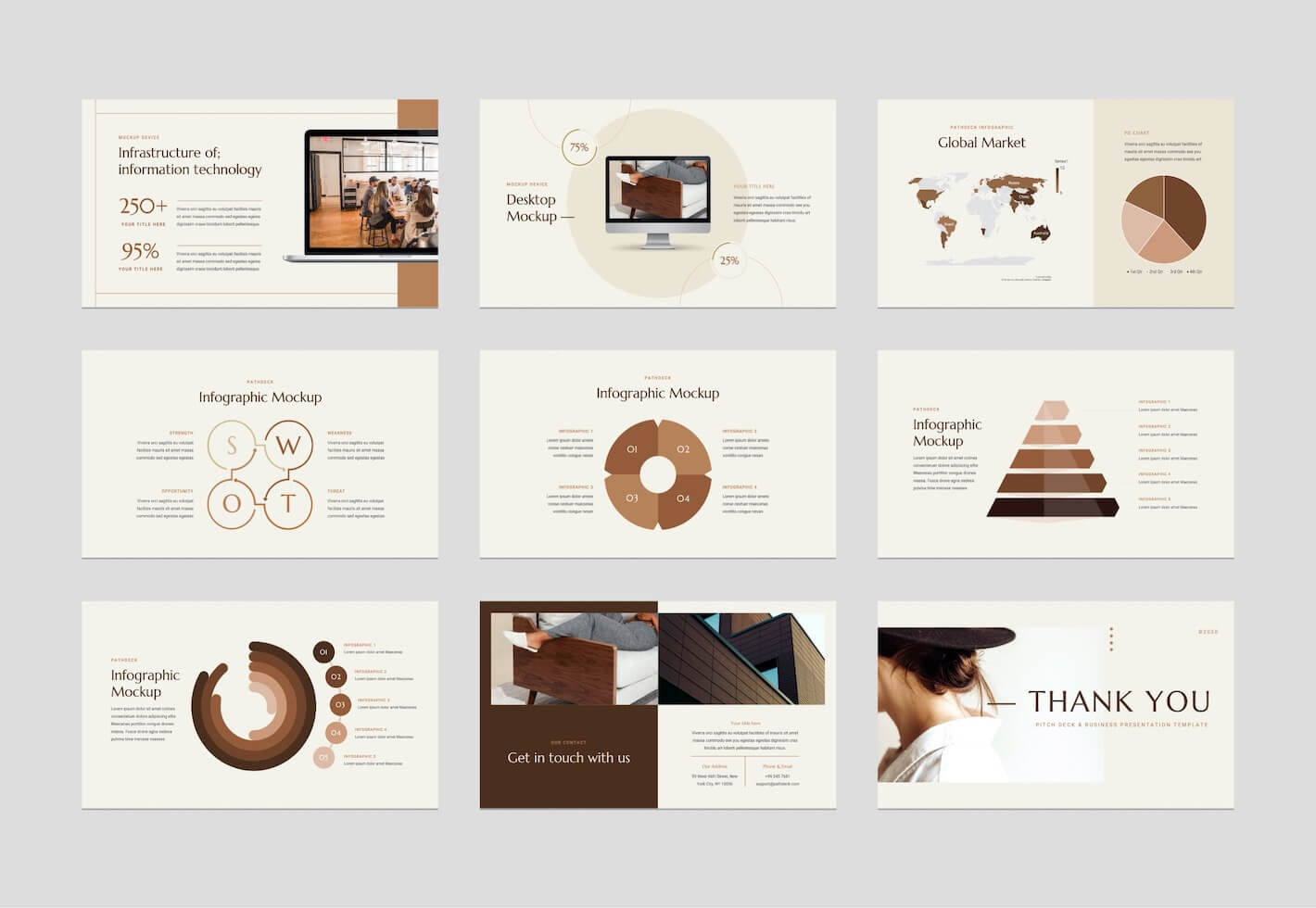 Pitch Deck & Business PowerPoint Presentation Template Graphue