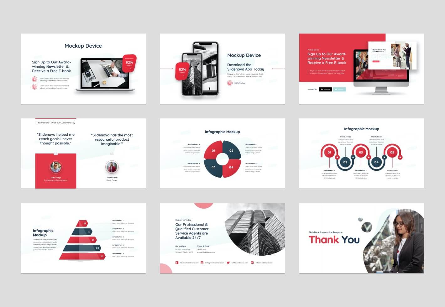 Pitch Deck PowerPoint Presentation Template Graphue