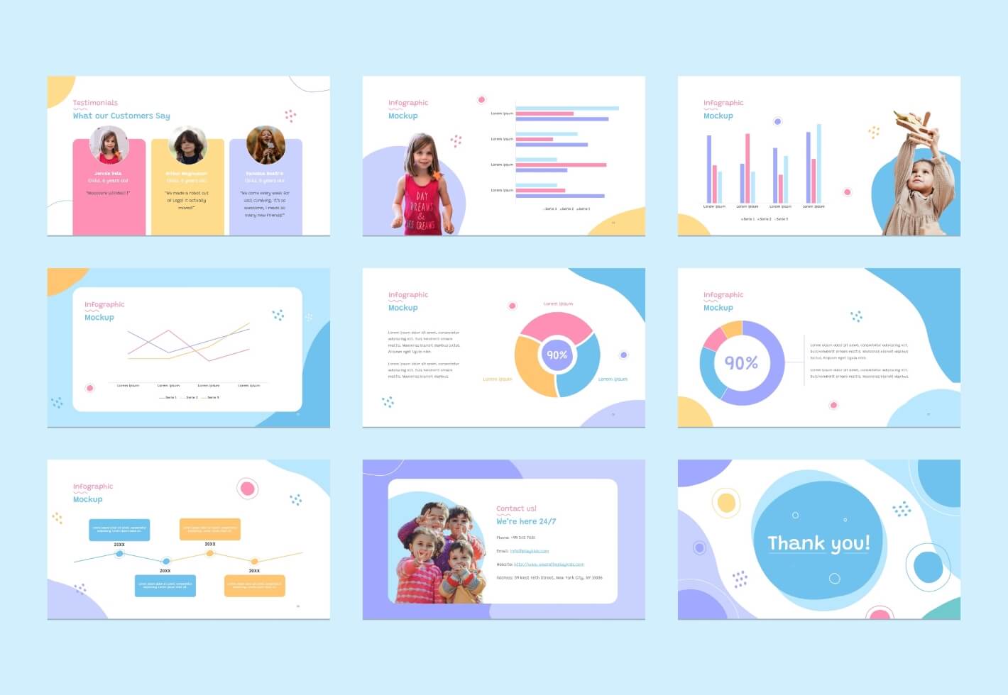 Kid Entertainment Center PowerPoint Presentation Template Graphue