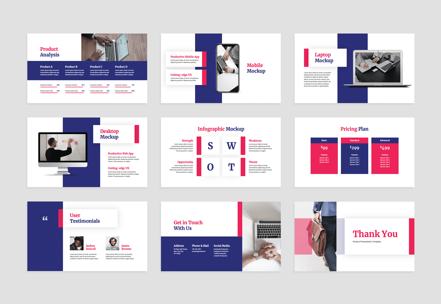 Product PowerPoint Presentation Template Graphue