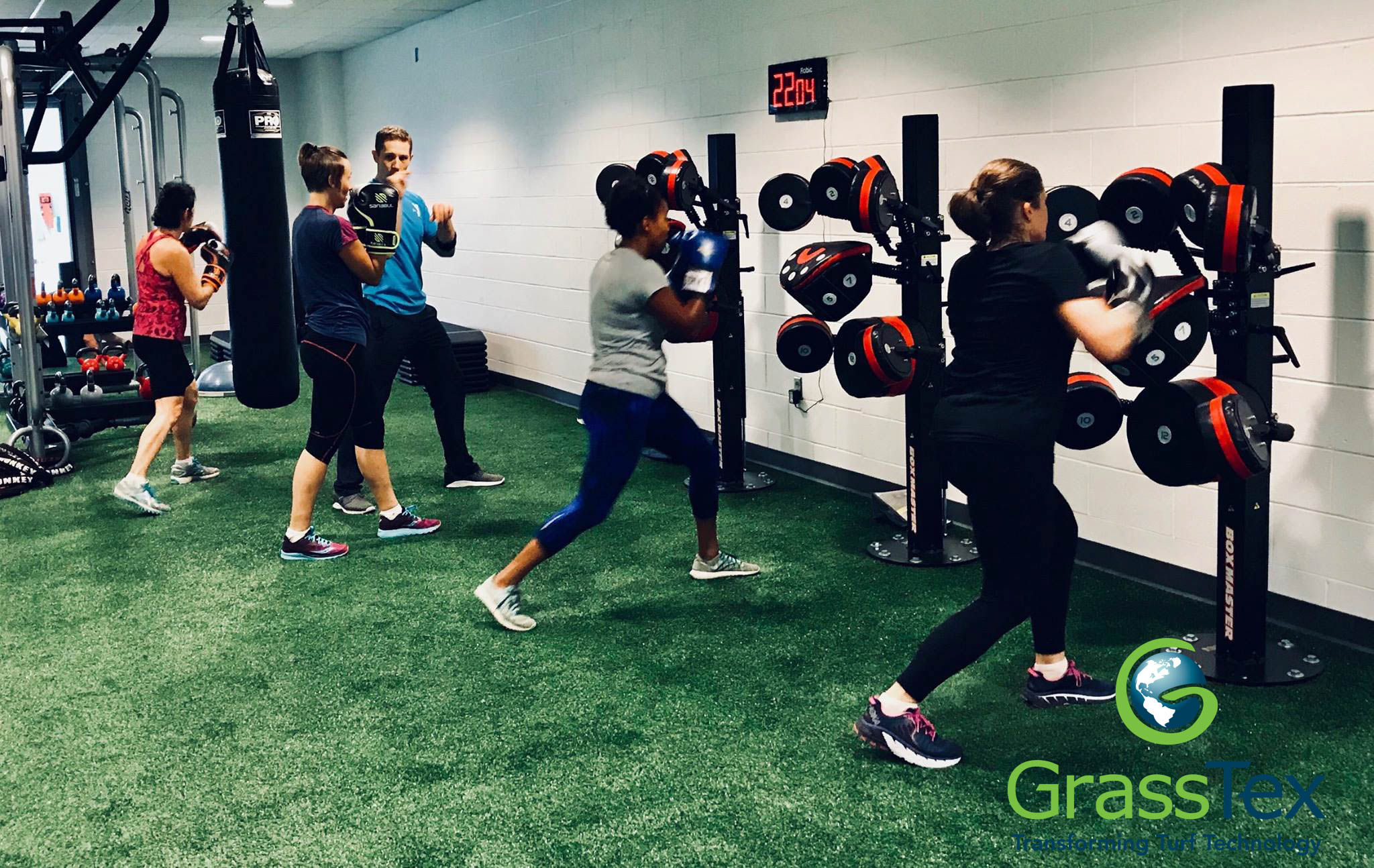 Artificial Indoor Turf Installation at Charlottesville, VA YMCA
