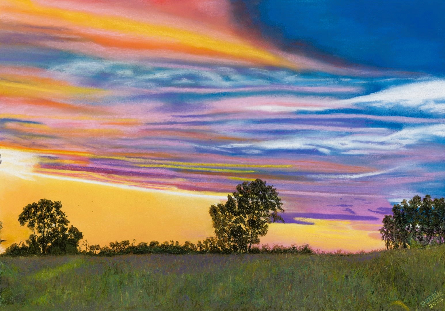 Longreach Sunset Grassland Art Gallery