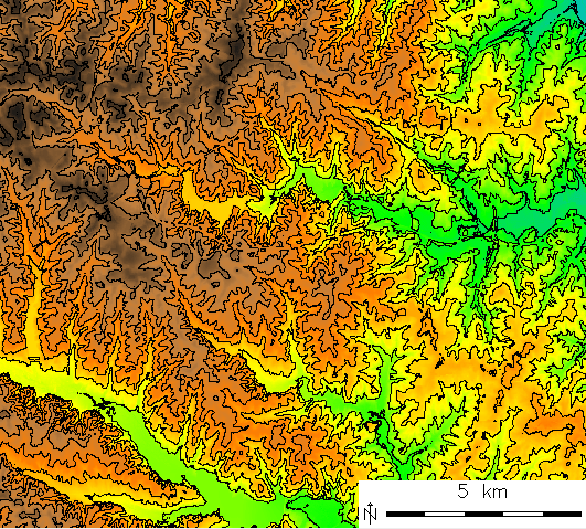 DEM to contour lines GRASSWiki