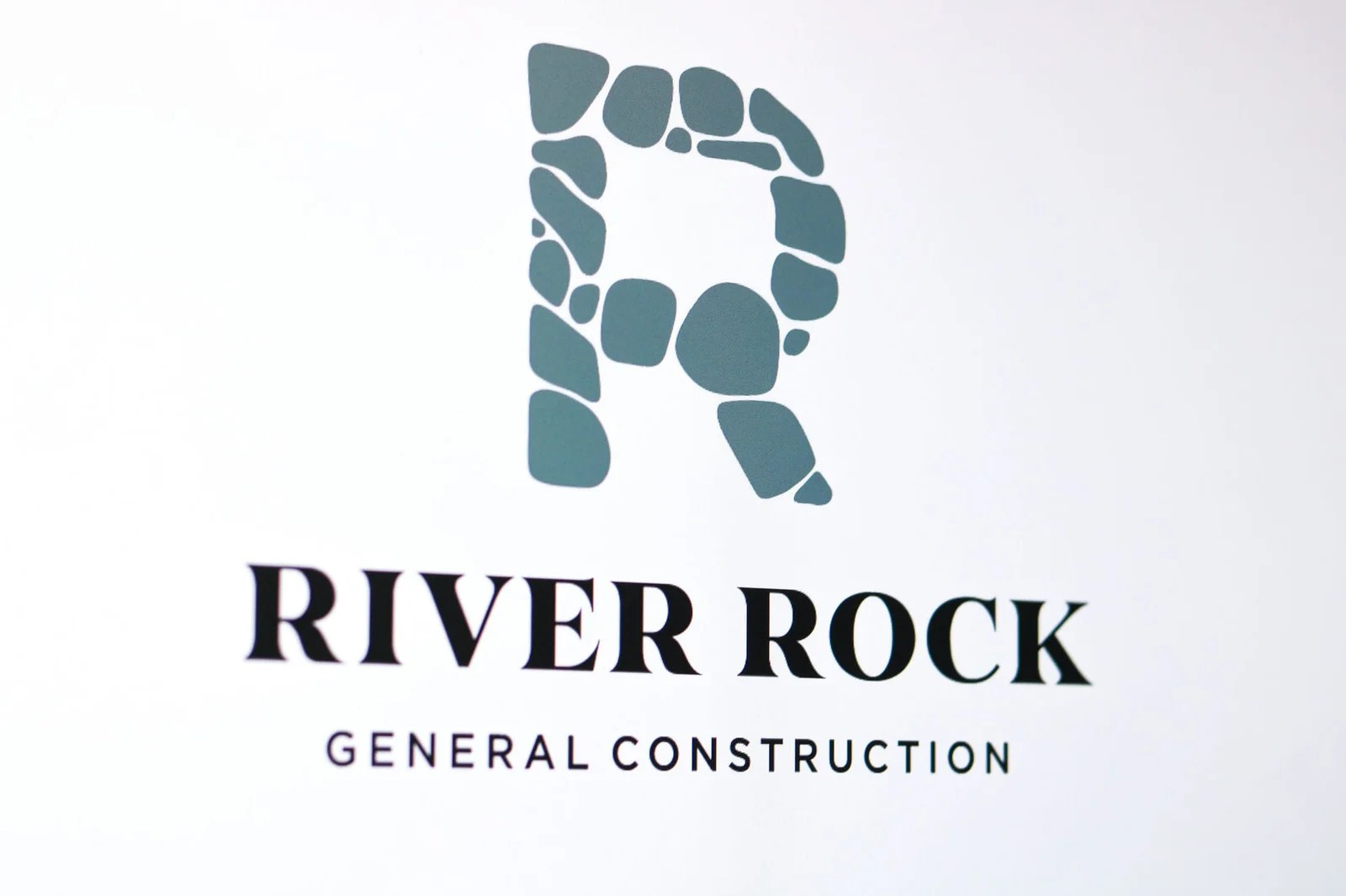 River Rock Construction Logo Design Beaverton, Oregon