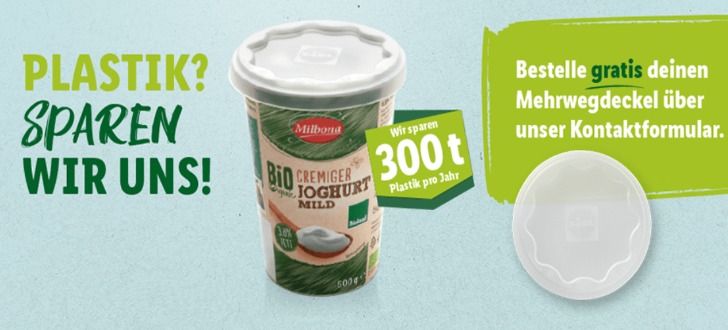 LIDL Gratis Mehrwegdeckel für Joghurts Gratis.de