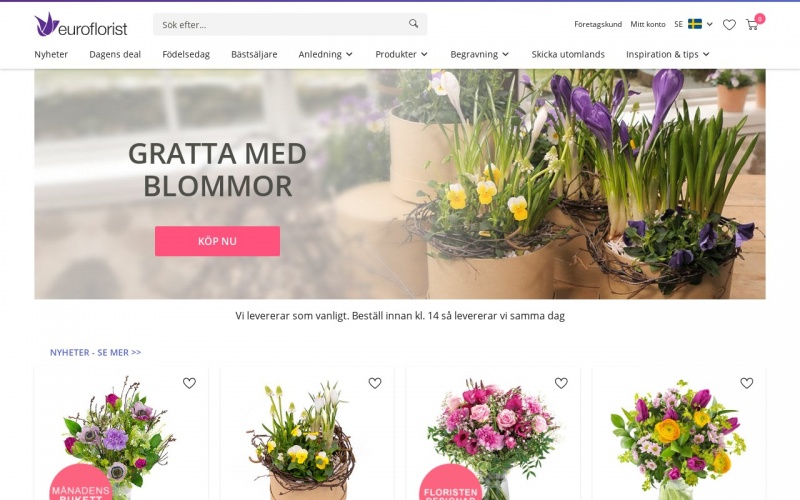Euroflorist Rabattkod Gratis