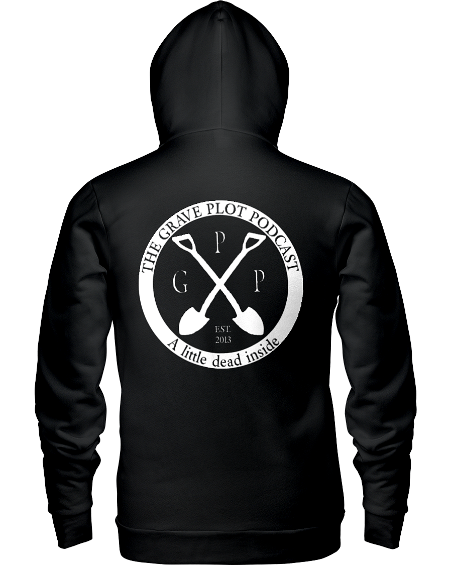 Alternate logo hoodie The Grave Plot Podcast