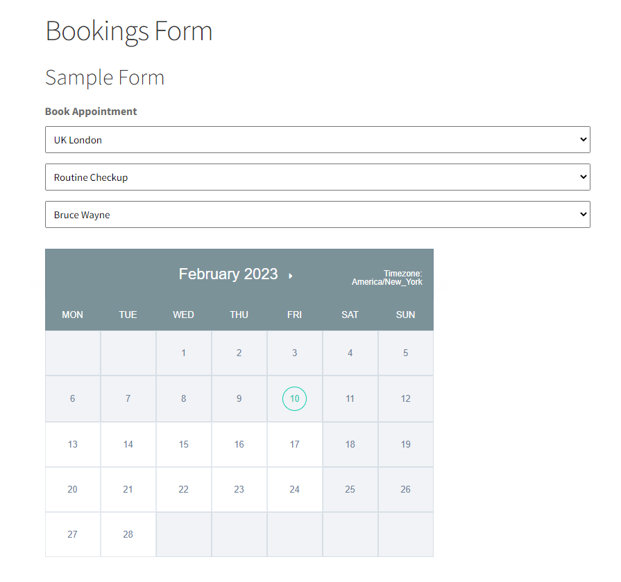 Gravity Forms Booking Display Settings Gravity Booking
