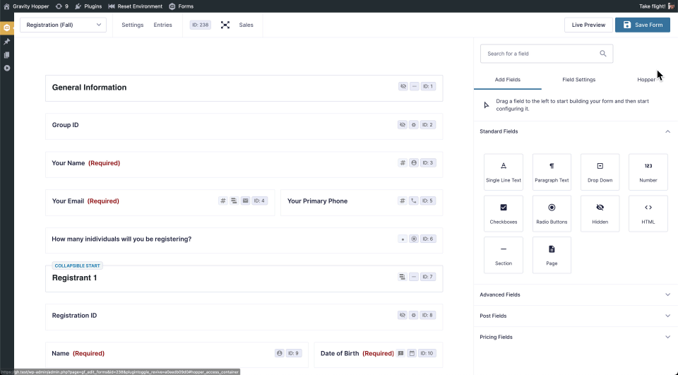 Sending Templates to the Hopper Gravity Hopper Sending Templates to the Hopper Gravity Hopper