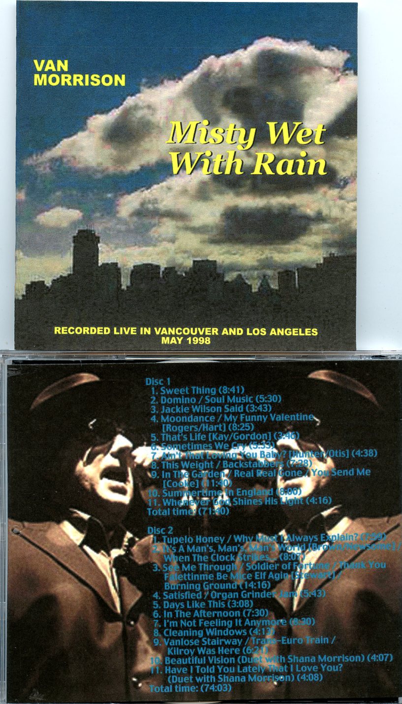 Van Morrison - Misty Wet with Rain ( 2 CD SET ) ( Live in Vancouver and