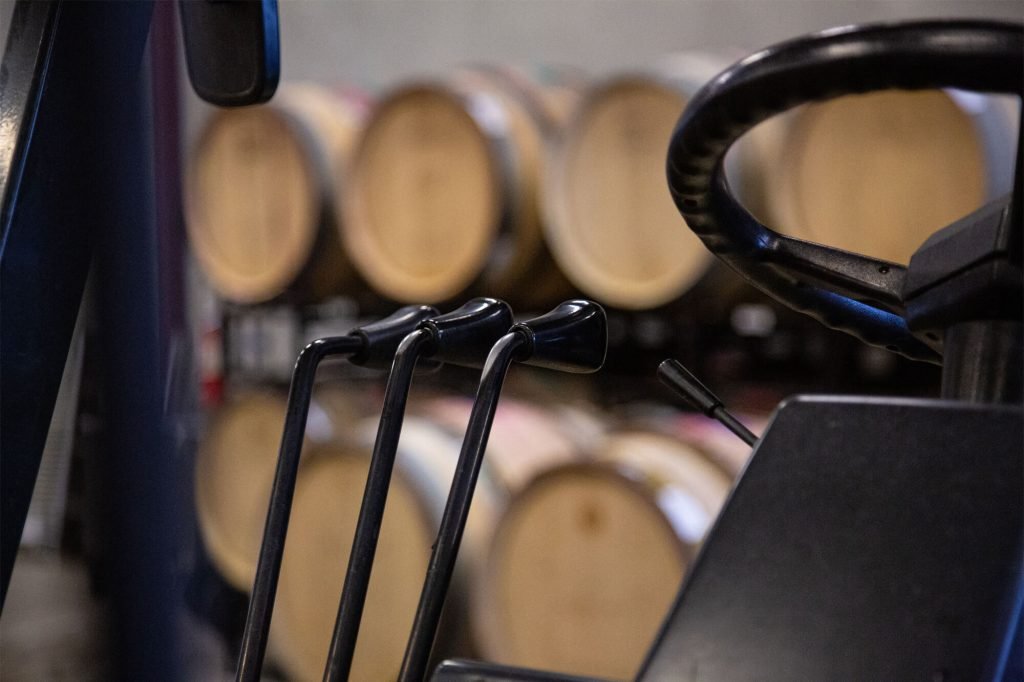 Forklift Controls Gravity Wine House