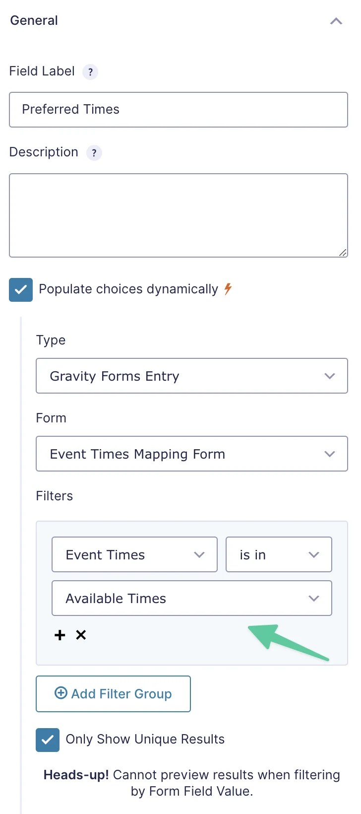 How to Filter Checkboxes by Checkboxes in Gravity Forms