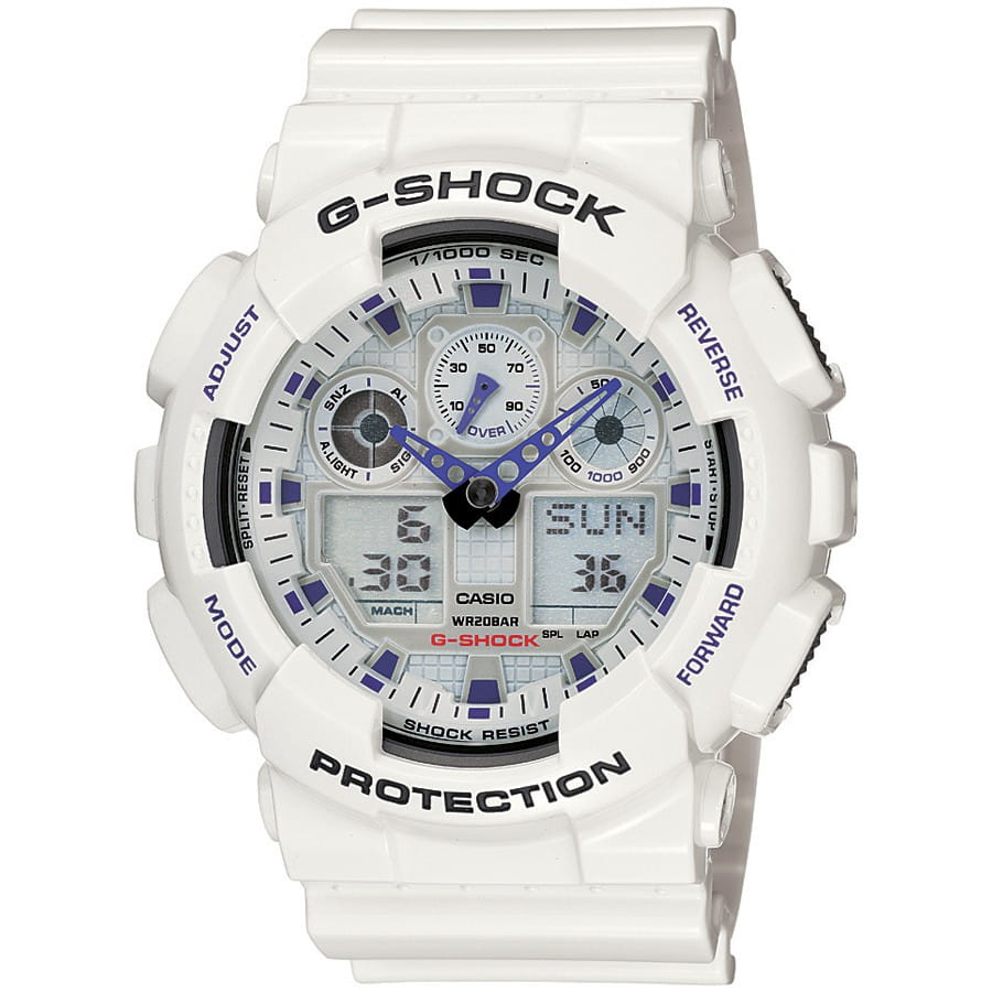 Zegarek Casio GSHOCK GA100A7AER GRAWISSIMO.PL biżuteria z dedykacją