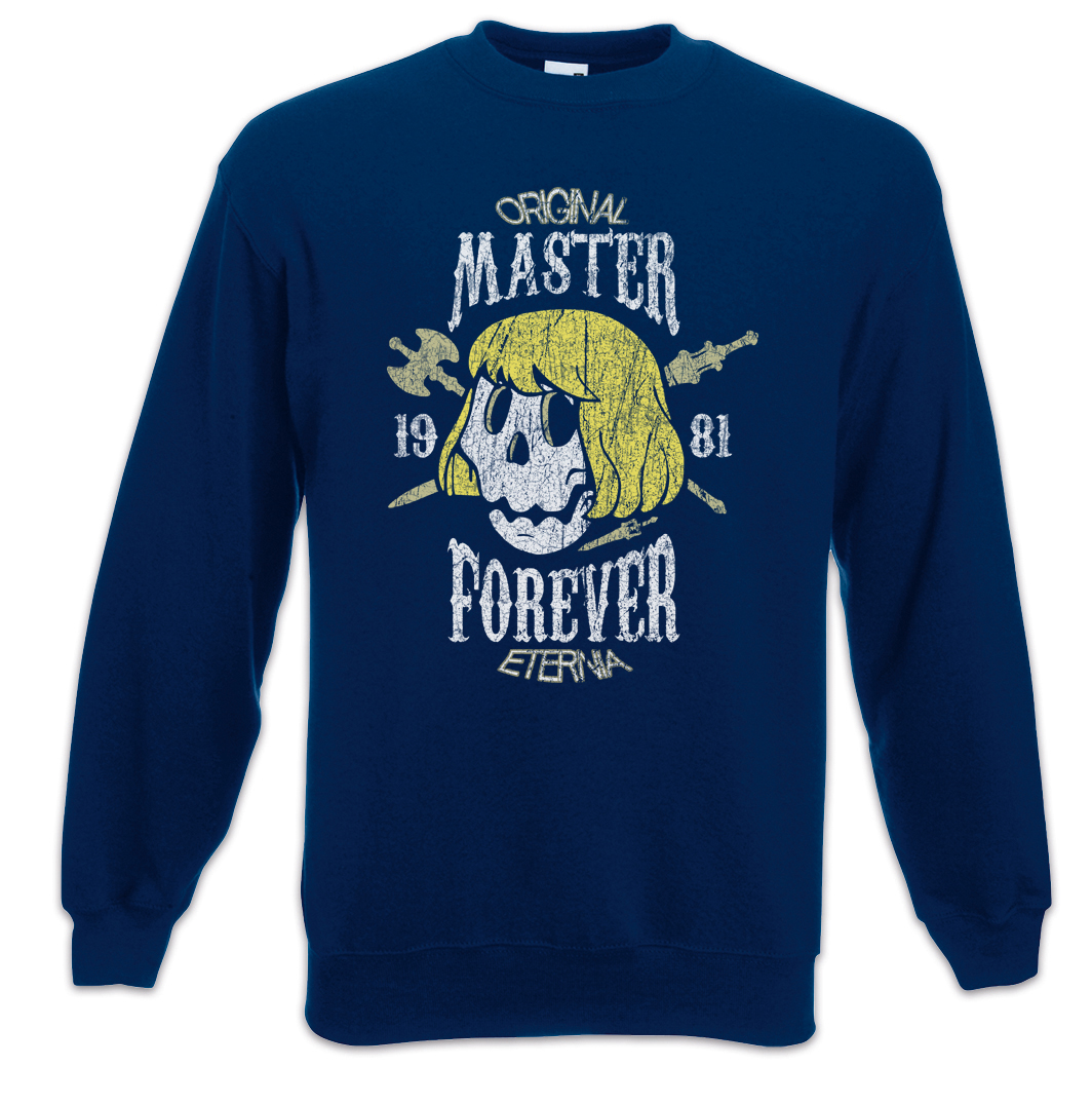 Master Forever Sweatshirt Pullover Gaming Fun Games Gamer Skull Retro