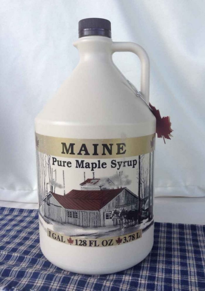 Gallon (128 oz.) Organic Pure Maine Maple Syrup Gray Jay Mapleworks