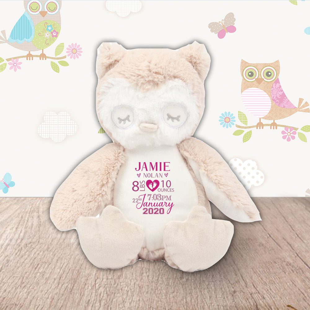 Owl Teddy Gray Robin