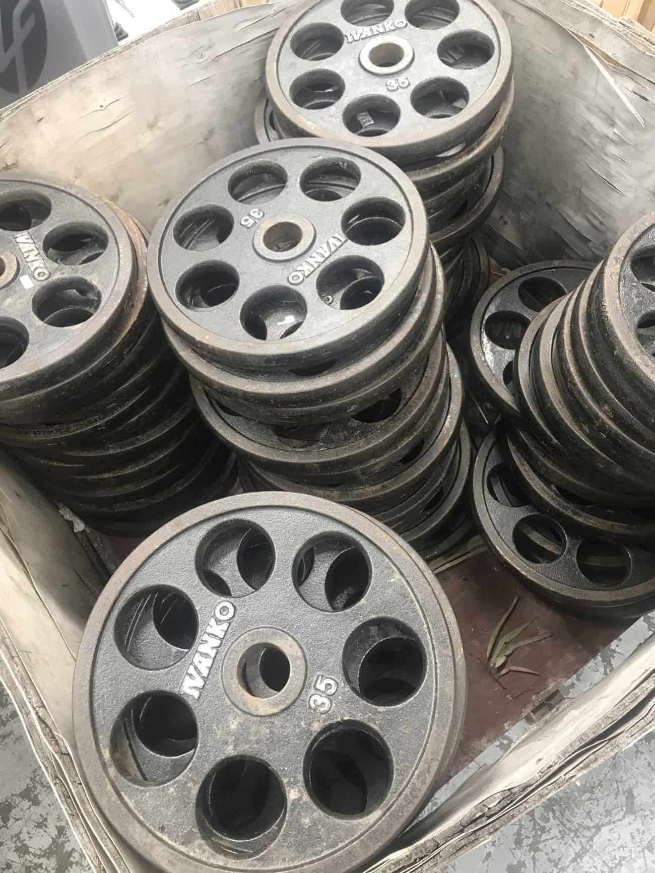 IVANKO Olympic Weight Plates Grays Fitness