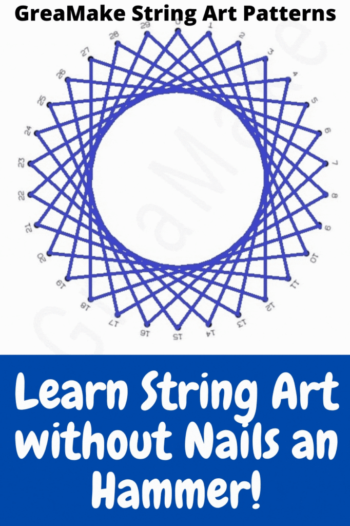 How to do string art without nails GreaMake