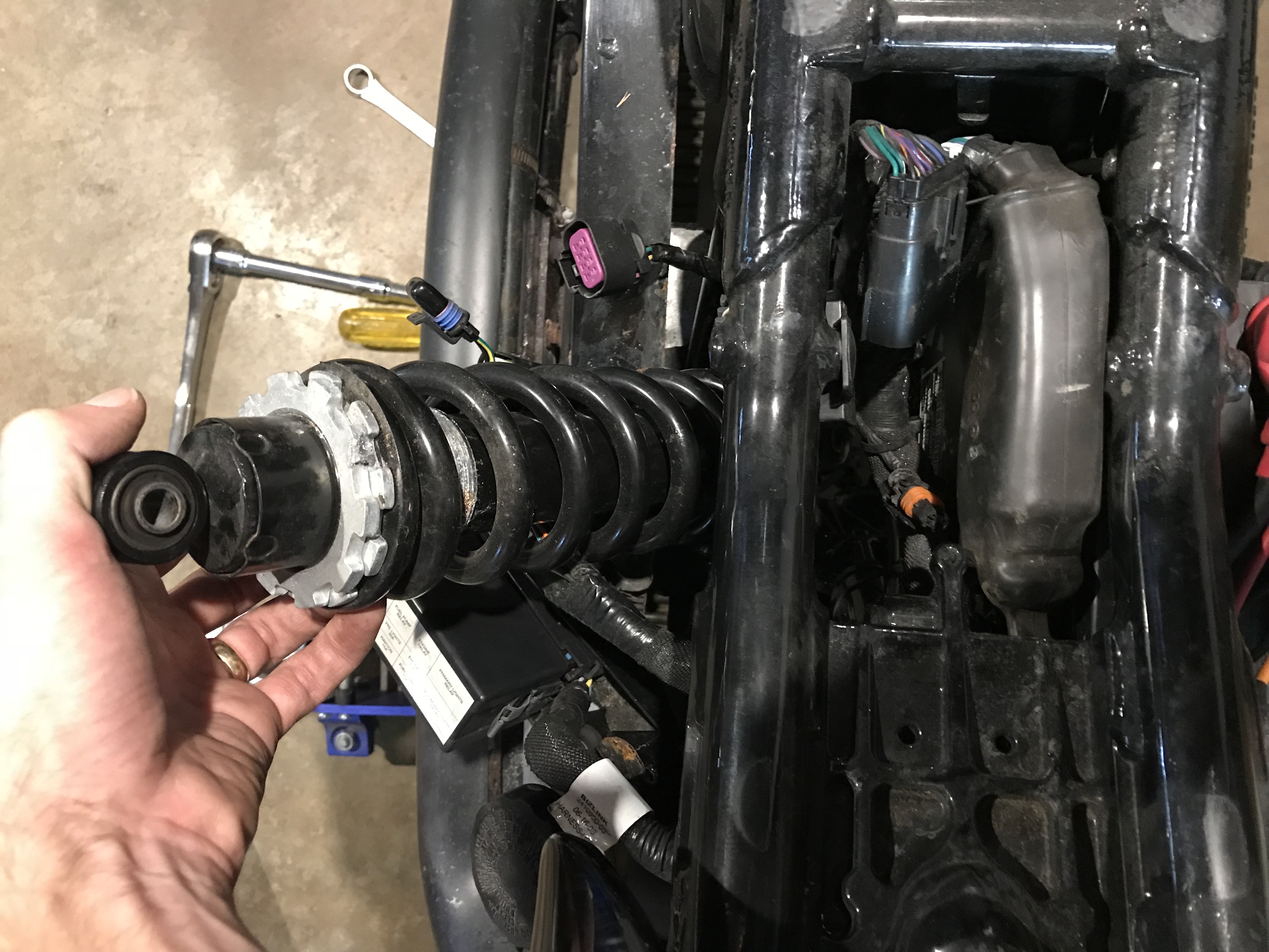 Fixing a Victory Blown Rear Shock GreaseMoney