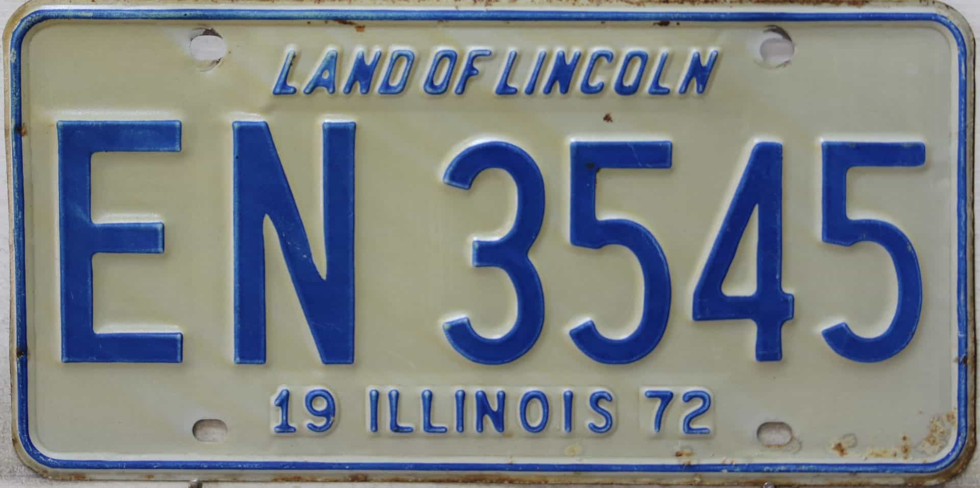 EN 3545 Pair Illinois 1972 Great American Plates