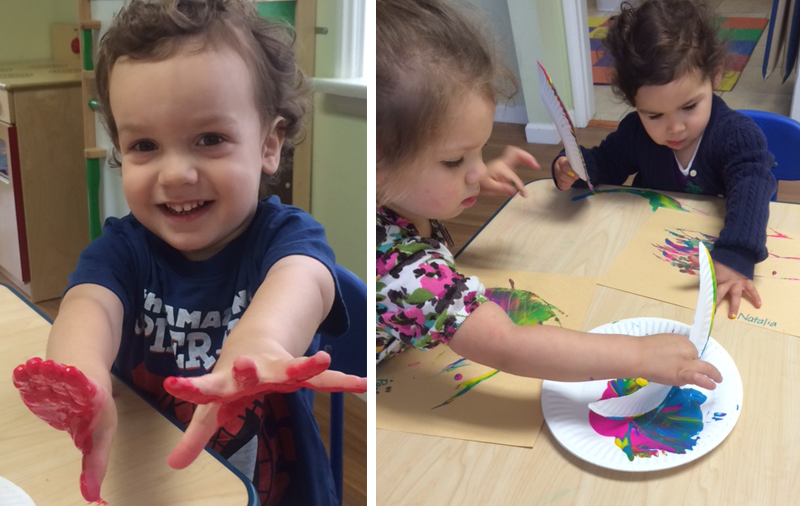 Great Beginnings Preschool paint Great Beginnings Preschool