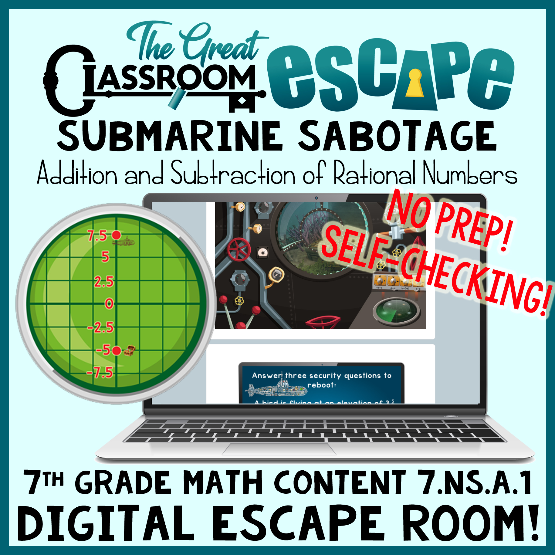 5th Grade Math Escape Room Bundle 18 Challenging and Engaging Digital