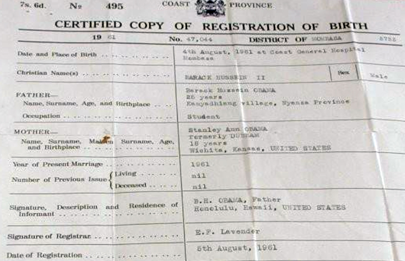 OBAMA BIRTH CERTIFICATE OFFICIAL? NOT?
