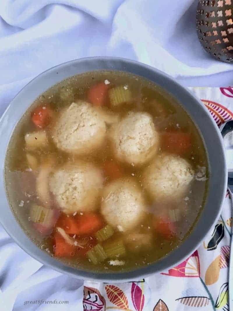 Matzo Ball Soup...good for what ails ya! Great Eight Friends