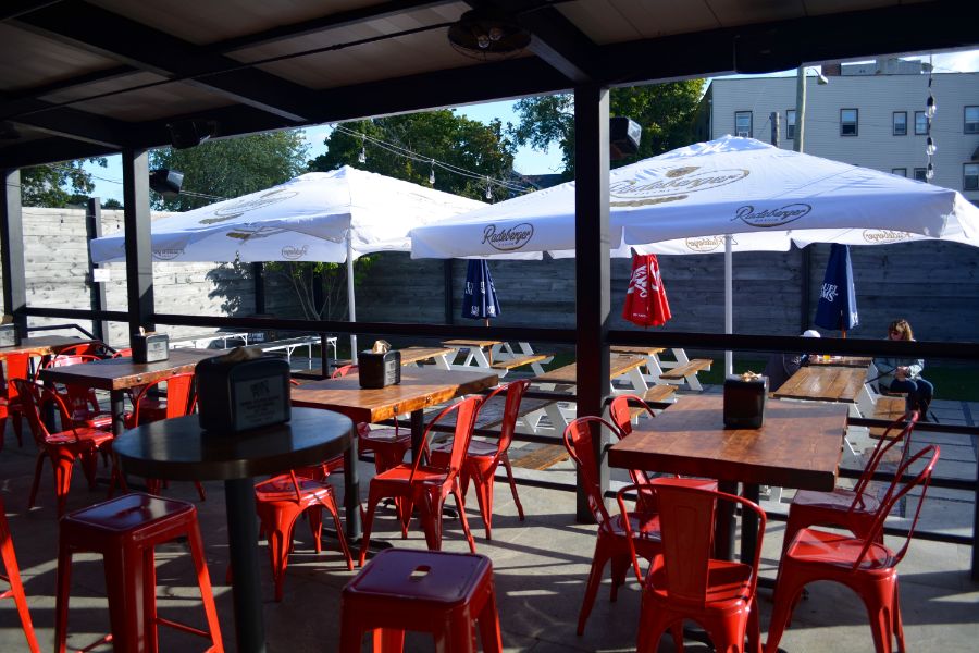 The sparkling new Sneaky Pete's patio bar and beer garden opens in