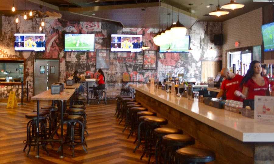 The sparkling new Sneaky Pete's patio bar and beer garden opens in