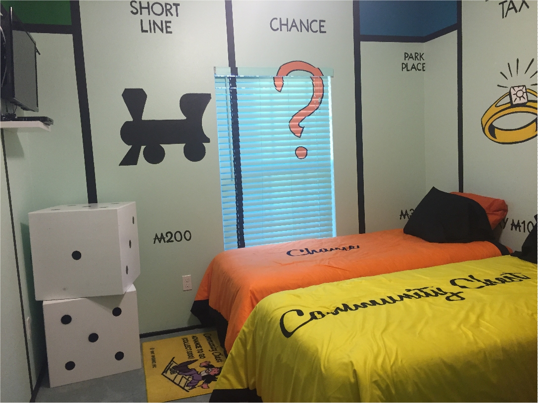 Monopoly Bedroom at The Great Escape Lakeside