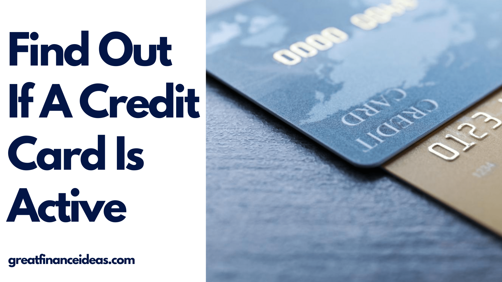 Find Out If A Credit Card Is Active Finance ideas for saving, banking